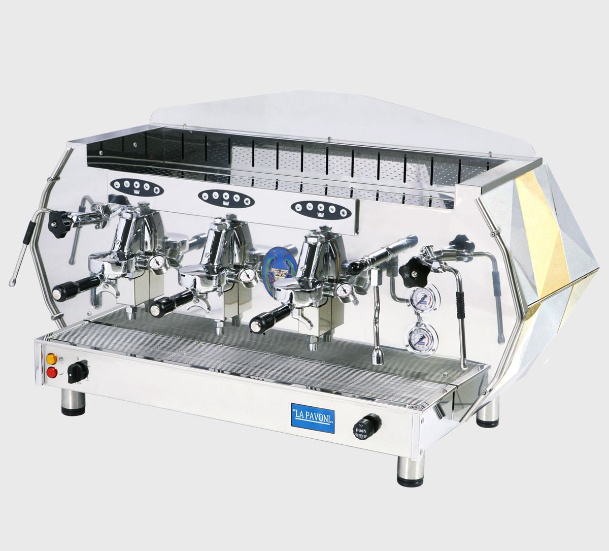 Dreigruppige Espressomaschine von La Pavoni